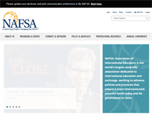 Tablet Screenshot of nafsa.org